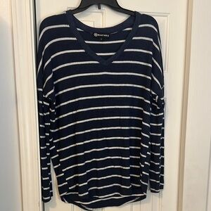 Wantable Striped V-Neck Top